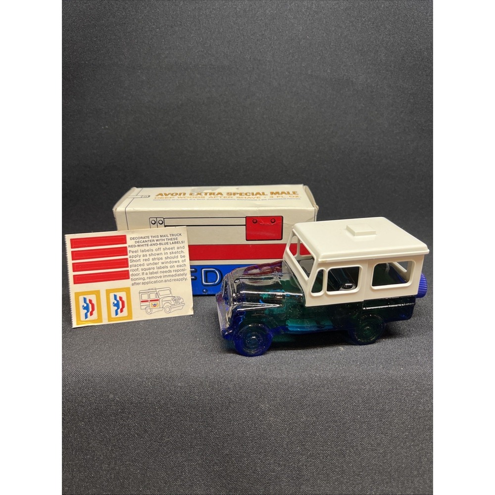 VTG Avon Extra Special Male Deep Woods Aftershave Mail Jeep New With Stickers